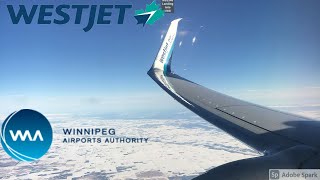 (4K) Westjet 737-800 Landing Into Winnipeg(YWG)!