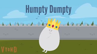 Humpty Dumpty sat on a Wall  - Nursery Rhyme with Subtitles - Fables and Rhymes for Children