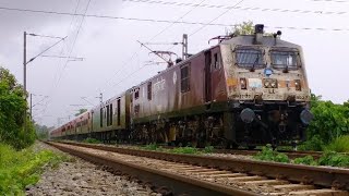 PM Yojna livery GZB WAP7 39022 with the longest running Sampark Kranti | #indianrailways #ksk #mps