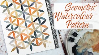 How to Paint a Geometric Pattern in Watercolour