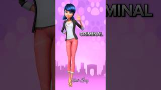 Miraculous characters as criminal | #miraculous #shorts #viral