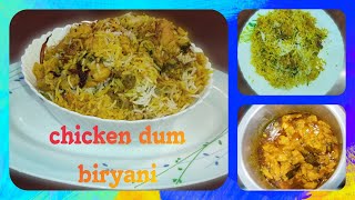 chicken dum biryani recipe || step by step chicken dum biryani with homemade biryani masala||