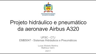 Projeto do sistema hidráulico e pneumático do Airbus A320 | Seminário EMB5047 -  UFSC 2021/1