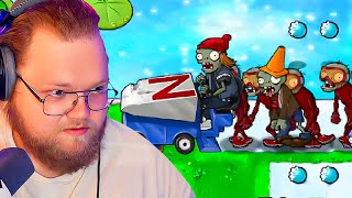 НОВЫЕ ЗОМБИ ► T2X2 ИГРАЕТ в Растения Против Зомби / Plants Vs Zombies Brutal Мод #4