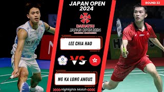 LEE Chia Hao (TPE) vs NG Ka Long Angus (HKG) | Japan Open 2024 Badminton