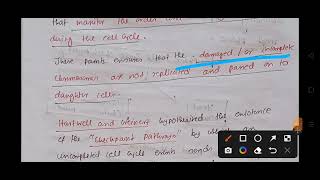 Cell cycle checkpoint introduction