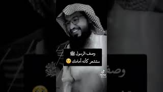 وصف النبي صل الله عليه وسلم وكانك تراه امامك،😍😍