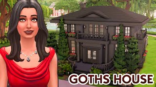 Goth's House 💃🏻 \\ I Remade the Base Game Build ✨ | NO CC | The Sims 4 Speed Build