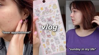 laser appointment, miniso haul & a sunday in my life! *vlog*