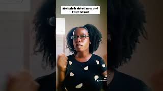 Trying tiktok hairstyle on my natural hair