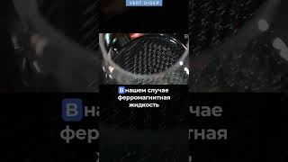 Как магнит влияет на ферромагнитную жидкость #vertdider #veritasium