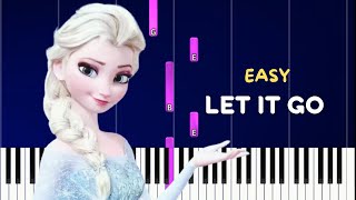 LET IT GO ( Reine des neiges ) | EASY piano tuto