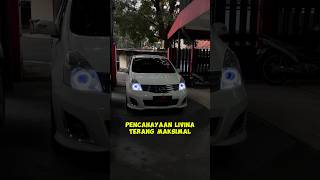 LIVINA OPRASI MATA ‼️ mau cahaya terang upgrade BILED TURBO GEN 2 #livinamodifikasi #biledprojector