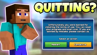 IM OFFICIALLY QUITTING Pixel Gun 3D?! | Pixel Gun 3D