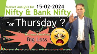 Nifty and Bank Nifty Analysis for Thursday | 15 Feb 2024 | Nifty Expiry Blast😱| My Trading Plan