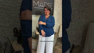 Blusa Plus Size Decote Estrela Manga Longa