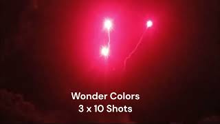 Ajanta Fireworks - wonder Colors 3 x 10 Shots