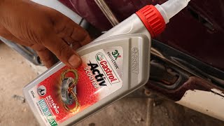 Honda Activa Engine Oil Change at Home 2020