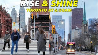 A Drowsy Dawn: Into The St. Lawrence Area At 6:30 AM & Up To Yonge & Queen |Toronto Early Light Walk