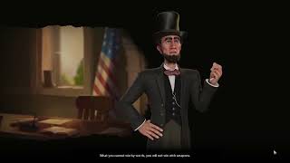 CIV 6 Abraham Lincoln America USA angry