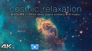 COSMIC RELAXATION: 8 HOURS of 4K Deep Space NASA Footage + Chillout Music for Studying, Working, Etc