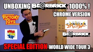 UNBOXING BEARBRICK 1000% Evangelion CHROME WORLD TOUR! ART TOYS BUAT YG NGERTI AJA