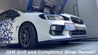 JDM Grille Install! Also The Full Wrap Reveal! 2017 Subaru WRX | 2015 2016 2018 2019 2020