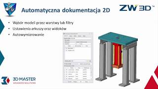 Nowości ZW3D 2020 - Automatyczna dokumentacja 2D