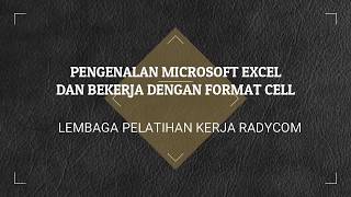 Pengenalan Microsoft Excel