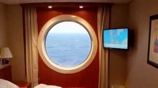 Color Fantasy, Ocean View Cabin Tour/ 3 Sterne Doppelkabine mit Meerblick