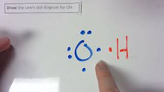 ChemHelp / Drawing a Lewis dot diagram for hydroxide, OH-