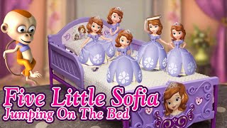 FIVE LITTLE SOFIA - Five Little Monkeys Jumping On The Bed - Nursery Rhyme