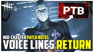 PINHEAD VOICE LINES RETURN W/DOUG BRADLEY! Mid-Chapter Patch Notes! - Dead by Daylight