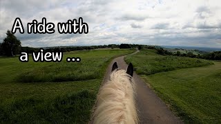 Up the big hill for a lovely canter / Equestrian Go-pro / Ride with me