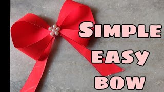 Simple Easy Bow Out Of Paper | Paper Bow - #bow | Origami Bow Ribbon Making