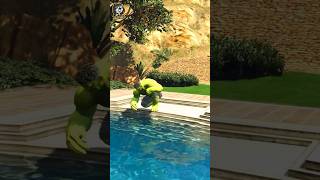 GTA V: IRONMAN PUSED HULK IN COLD SWIMMING POOL #gta5 #gta #shortsfeed