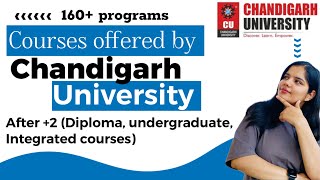 Chandigarh University offers 160+ courses after +2| #chandigarhuniversity