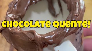 Como fazer chocolate quente  sem amido #chocolate #frio #chocolatequente #viral