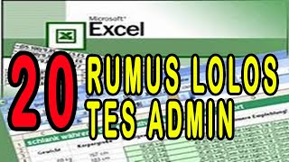 20 RUMUS EXCEL YANG PALING SERING DIGUNAKAN - TUTORIAL EXCEL