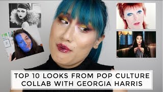 Top 10 Makeup Looks From Pop Culture - Collab with Georgia Harris