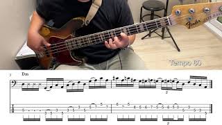 Dm Fingerfunk Basslick - Transcription