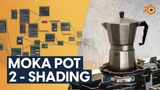 Blender Tutorial - UV-Unwrapping, Texturing and Shading a Moka Pot [2/3]