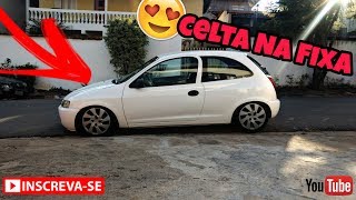 REBAIXEI MEU CELTA NA FIXA ARO 13 CALOTA 15 😍