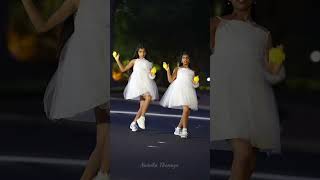 Jisoo flower by Nainika and Thanaya #shorts #shortsvideo #shortsfeed #Tamil #dance #jisoo #kollywood