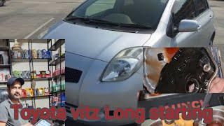 Toyota Vitz Long starting And CVT Transmission Oil change and Calibration