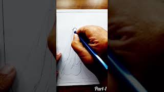 How to draw Japanese alone Girl with a hill part-1 #aloneGirl #drawing #JapaneseGirl #pencildrawing