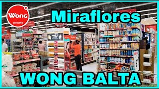 WONG CENCOSUD BALTA MIRAFLORES [ Recorrido ] BALTA SHOPPING Supermarkets In LIMA PERU