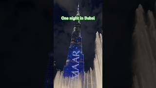 एक रात, दुबई में: रोमांटिक शहर की एक यादगार रात Dreamy Dubai Nights:@BedivlogsBV #shorts #viral