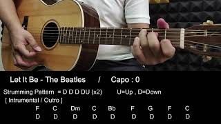 Let It Be - The Beatles - Guitar Tutorial