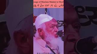 Message of Maulana Madani to Muslims... #maulanaarshadmadaniofficial #arshadmadani